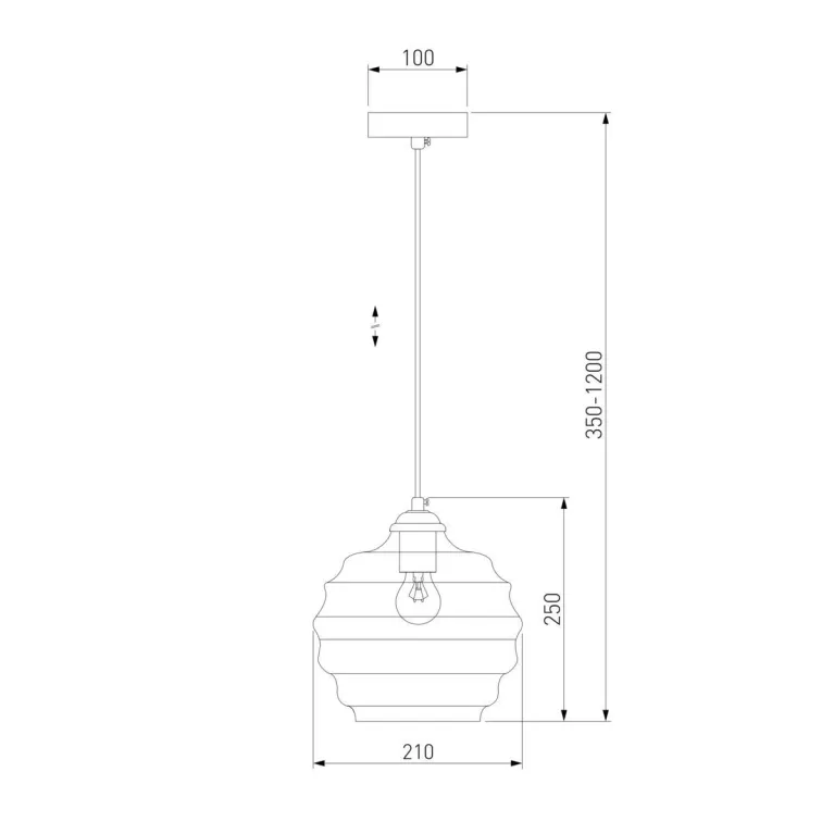 Подвесной светильник Eurosvet Ice 50239/1 прозрачный в Нижнем Новгороде