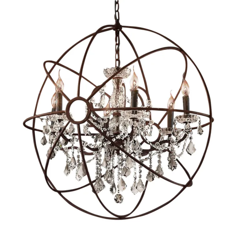 Подвесная люстра Delight Collection Foucault'S Orb 5014-D6 rusty в Нижнем Новгороде