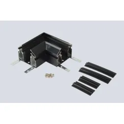 Угол соединительный для встраиваемого трека 220V в натяжной ПВХ потолок Crystal Lux CLT 0.235 01 BL