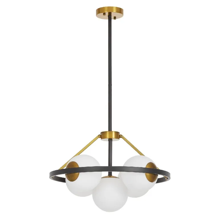 Подвесная люстра Lumina Deco Donzano LDP 8034-5 BK+WT в Нижнем Новгороде