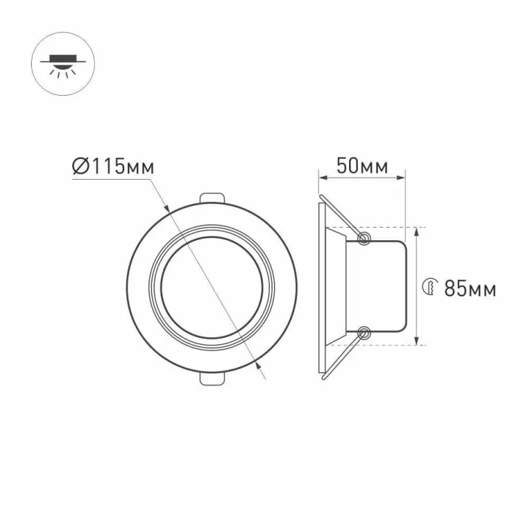 Встраиваемый светильник Arlight LTD-WH 018410 в Нижнем Новгороде