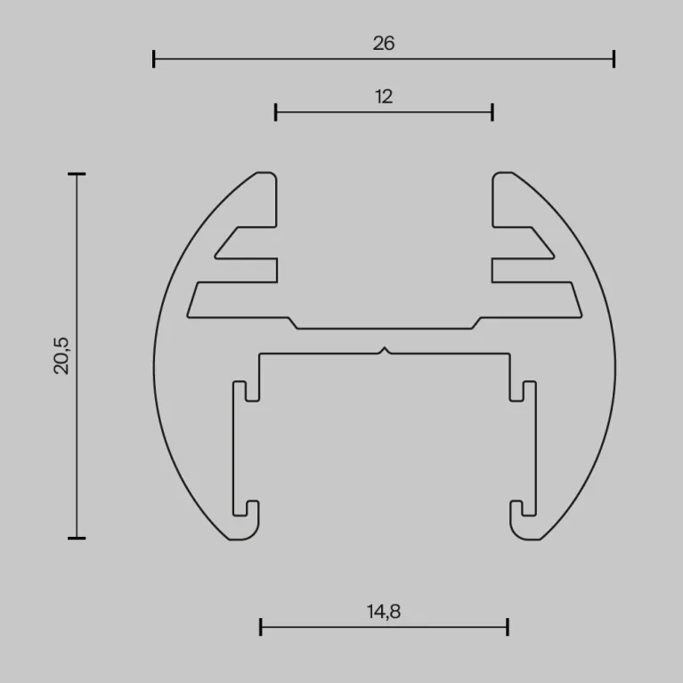 Шинопровод накладной/подвесной Maytoni Busbar trunkings Basity TRX172-R-113B в Нижнем Новгороде
