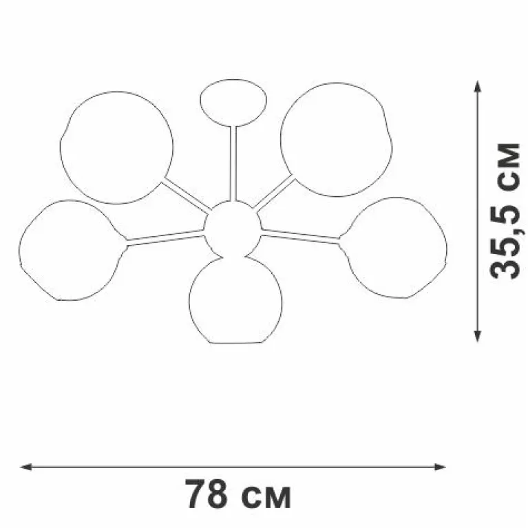 Подвесная люстра Vitaluce V4321/5PL в Нижнем Новгороде