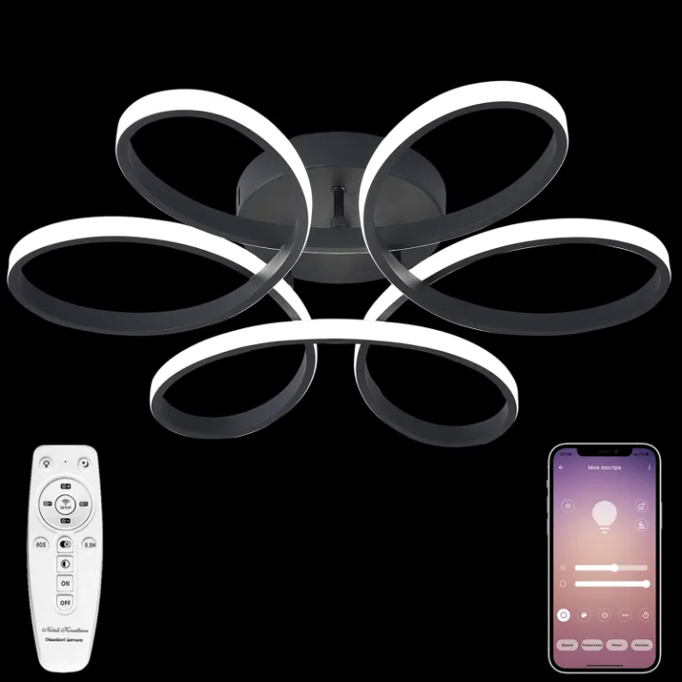 Потолочная люстра Natali Kovaltseva Cobra HIGH-TECH LED LAMPS 82025 в Нижнем Новгороде