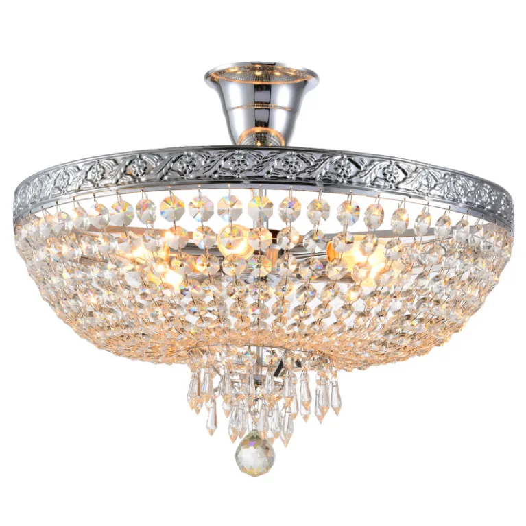 Люстра на штанге Natali Kovaltseva BAROCCO 81404/6C CHROME в Нижнем Новгороде