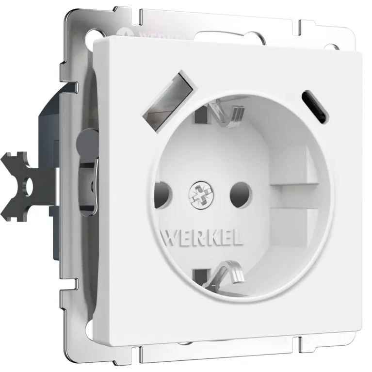 Розетка с/з со шторками и USB тип A+C Werkel W1171761 4690389213267 a069613 в Нижнем Новгороде