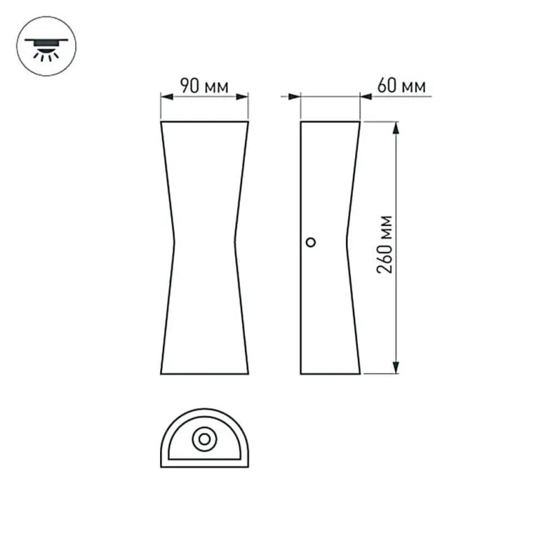 Уличный настенный светодиодный светильник Arlight LGD-Wall-Tub-J2B-12W Day White 022563 в Нижнем Новгороде