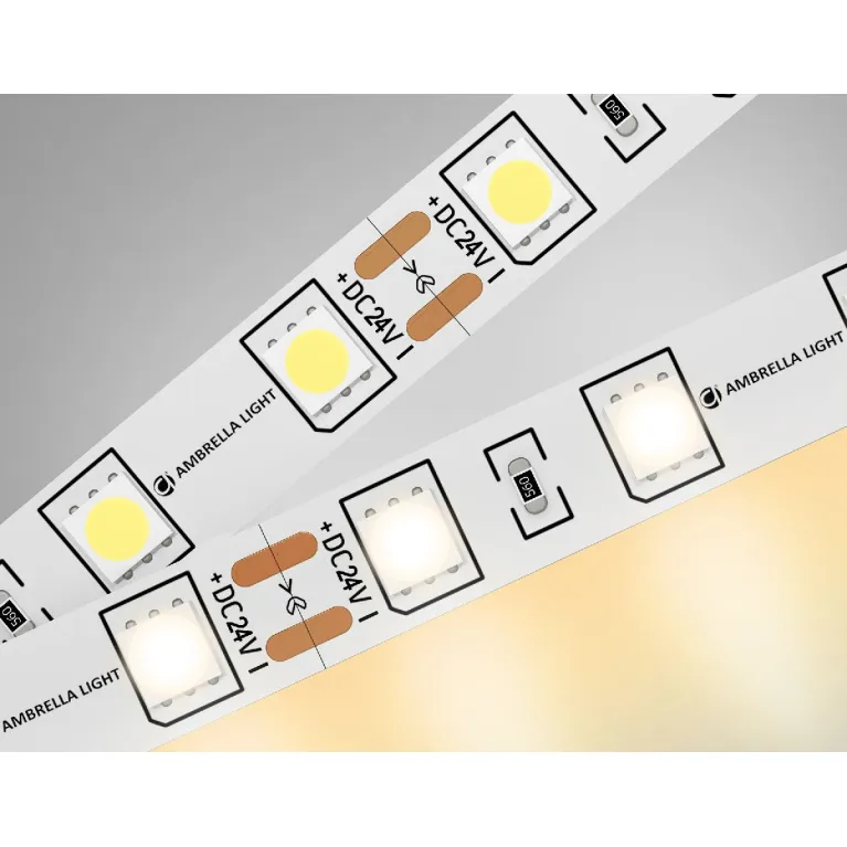 Светодиодная лента Ambrella Light Illumination 24В 5050 14,4Вт/м 3000K 5м IP20 GS4001 в Нижнем Новгороде