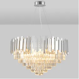 Подвесная люстра Natali Kovaltseva VERTIGO 81440/12C SILVER