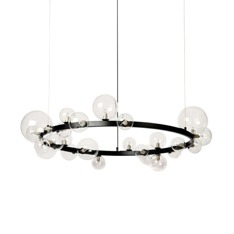 Подвесной светильник Delight Collection Art Deco Bubble 8828P/L black/clear в Нижнем Новгороде
