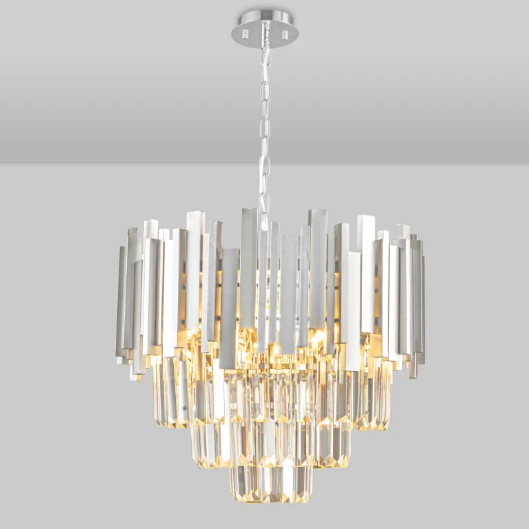 Подвесная люстра Natali Kovaltseva VERTIGO 81440/6C SILVER в Нижнем Новгороде