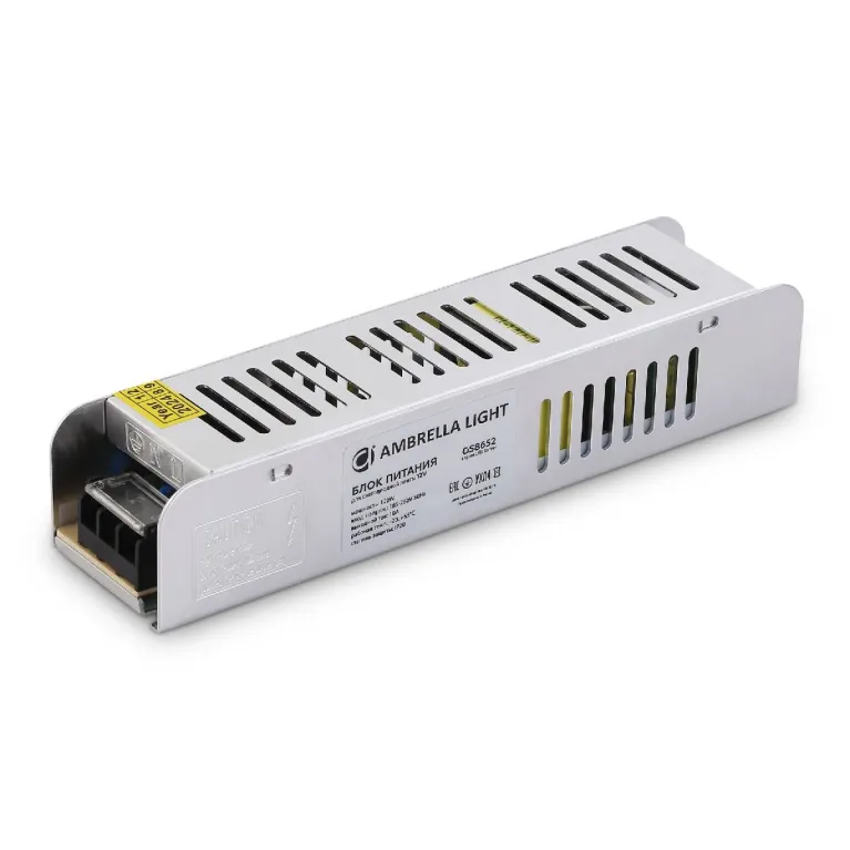 Блок питания с EMC для светодиодной ленты Ambrella Light Illumination 120Вт DC12В 10A IP20 GS8652 в Нижнем Новгороде