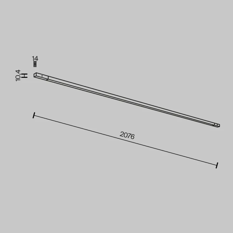 Трековый магнитный светильник Maytoni Flex TR180-1-24WTW-B в Нижнем Новгороде