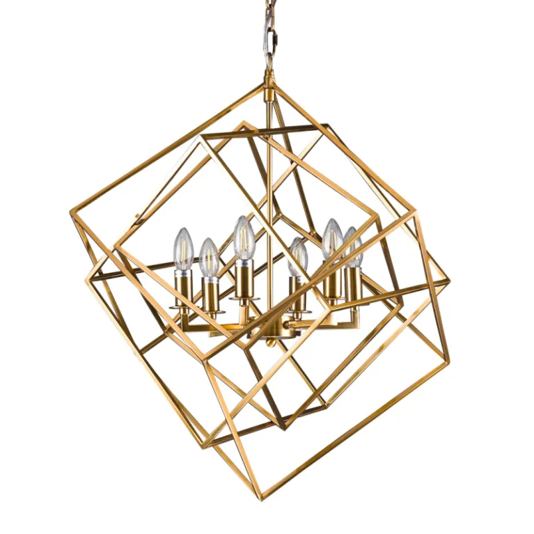 Подвесная люстра Delight Collection Matrix KM0282P-6 brass в Нижнем Новгороде