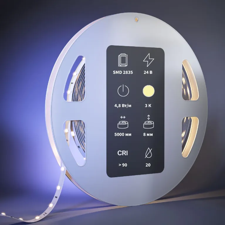 Светодиодная лента Maytoni Led Strip 24В 2835 4,8Вт/м 3000К 5м IP20 201009 в Нижнем Новгороде