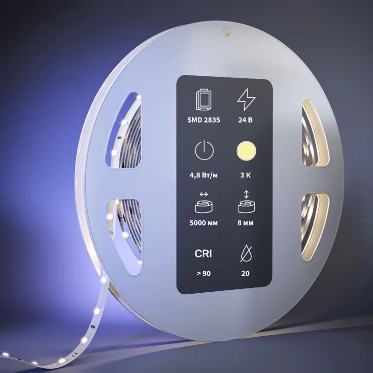 Светодиодная лента Maytoni Led Strip 24В 2835 4,8Вт/м 3000К 5м IP20 201082 в Нижнем Новгороде