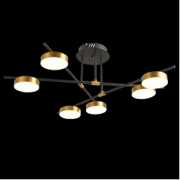 Потолочная люстра Natali Kovaltseva LED LAMPS 81101/6C GOLD BLACK