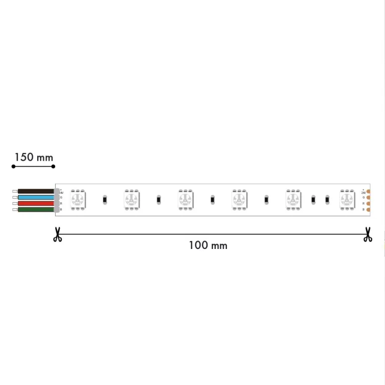 Светодиодная лента Favourite 24В SMD2835RGB 27Вт/м 4000K 5м IP20 2001-82720 в Нижнем Новгороде