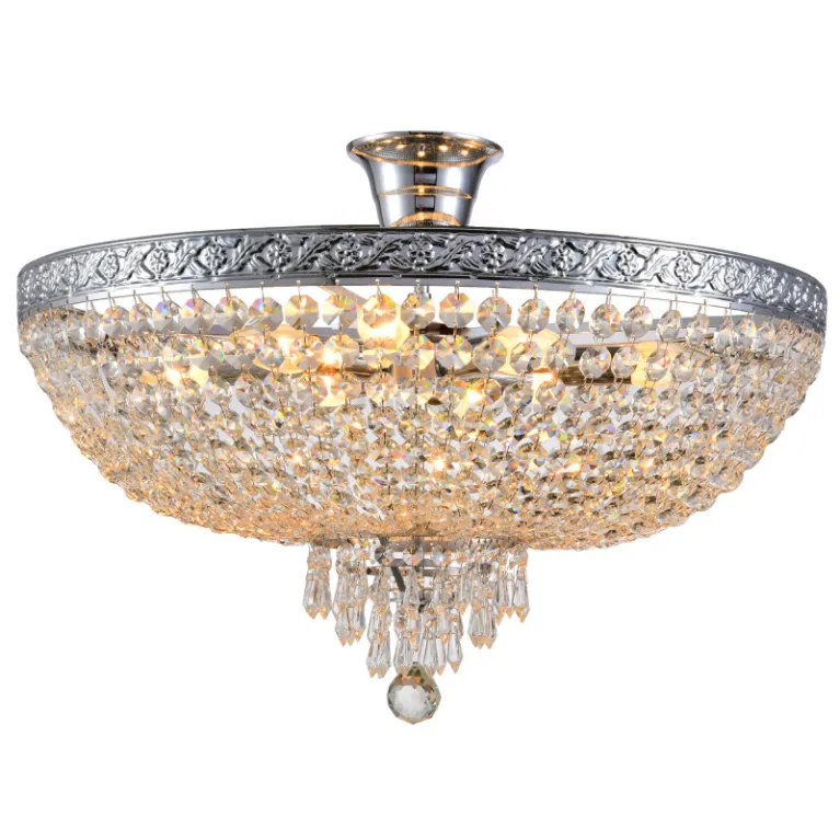 Люстра на штанге Natali Kovaltseva BAROCCO 81404/8C CHROME в Нижнем Новгороде