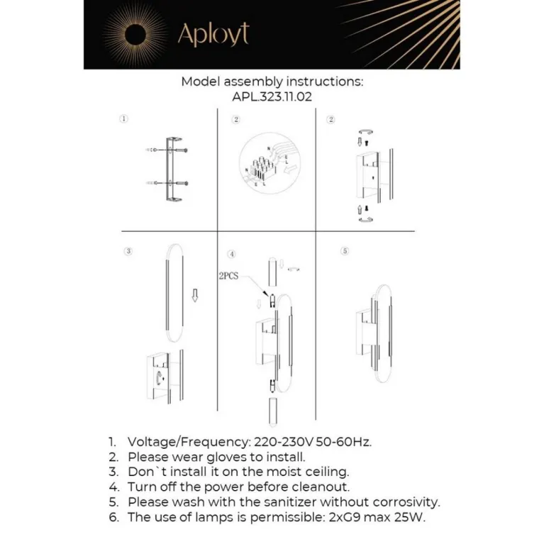 Настенный светильник Aployt Klodett APL.323.11.02 в Нижнем Новгороде