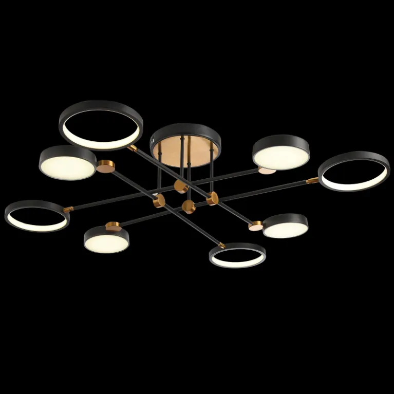 Потолочная люстра Natali Kovaltseva LED LAMPS 81102/6C BRASS BLACK в Нижнем Новгороде