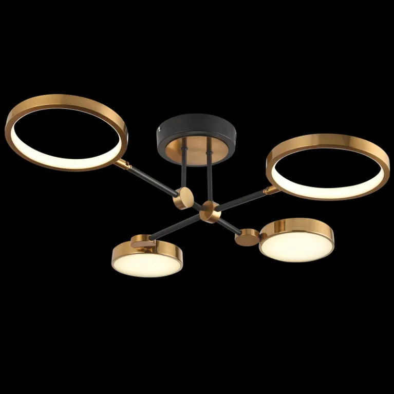 Потолочная люстра Natali Kovaltseva LED LAMPS 81102/4C BRASS BLACK в Нижнем Новгороде