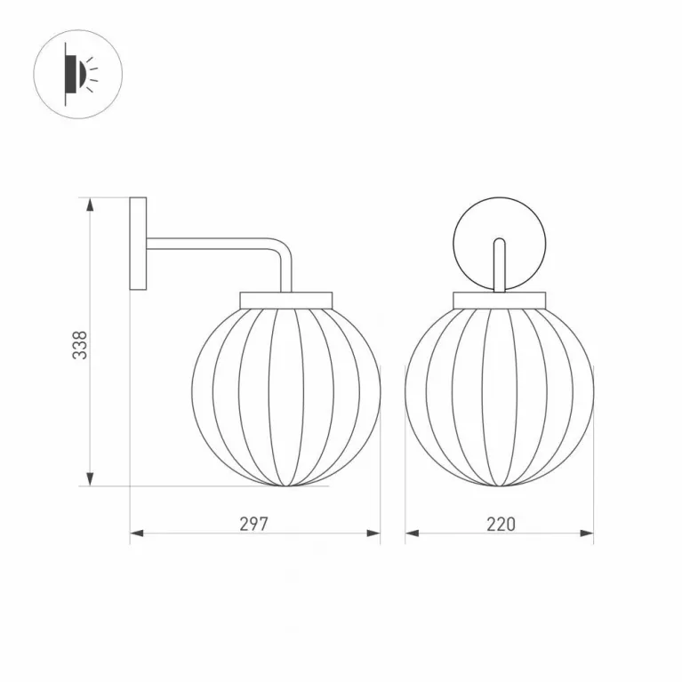 Уличный настенный светодиодный светильник Arlight LGD-Pearl-Wall-7W Warm3000 029973 в Нижнем Новгороде