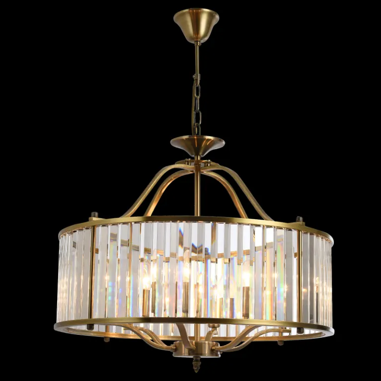 Подвесная люстра Natali Kovaltseva PLAZA 81408/6C BRASS в Нижнем Новгороде