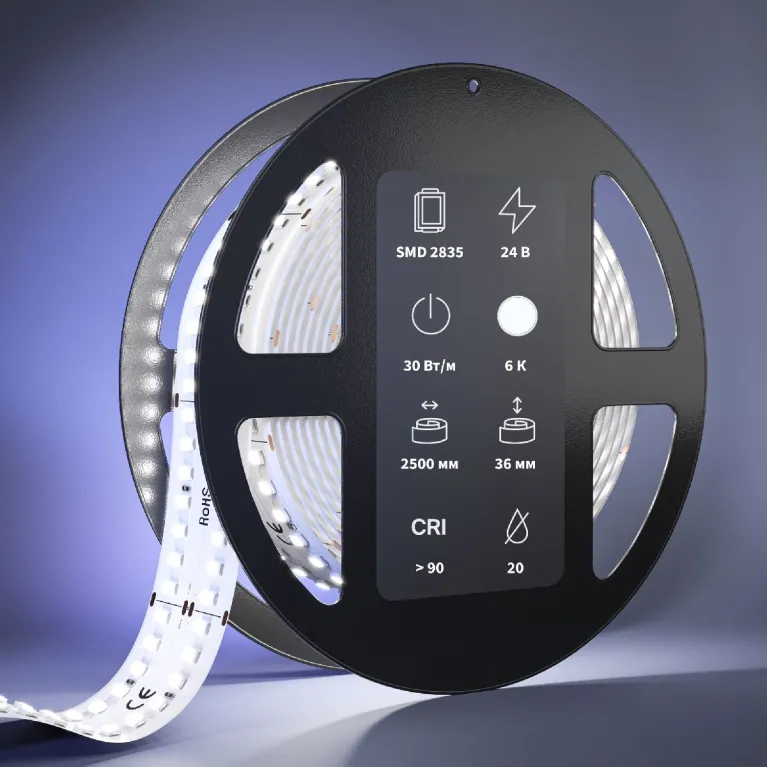 Светодиодная лента Maytoni Led Strip 24В 2835 30Вт/м 6000К 2,5м IP20 201119 в Нижнем Новгороде