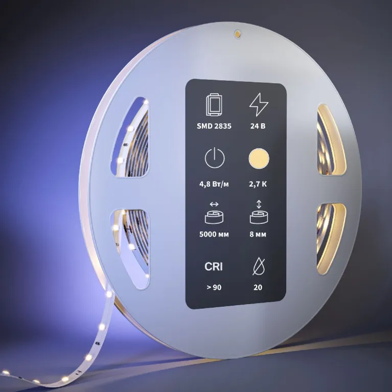 Светодиодная лента Maytoni Led Strip 24В 2835 4,8Вт/м 2700К 5м IP20 201081 в Нижнем Новгороде