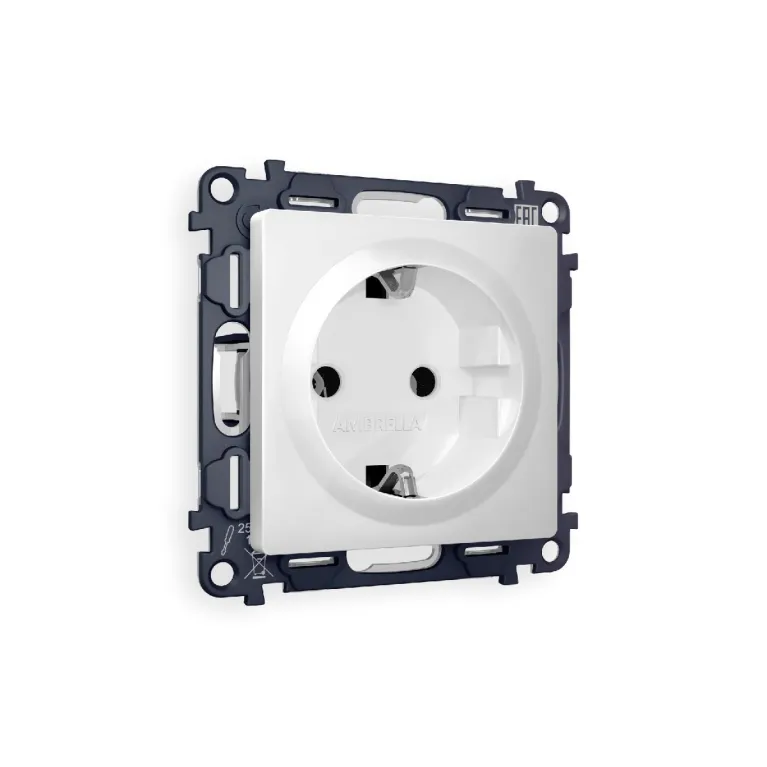 Комплект механизма розетки с/з на винтовых зажимах Ambrella Volt Alfa MA106010 в Нижнем Новгороде