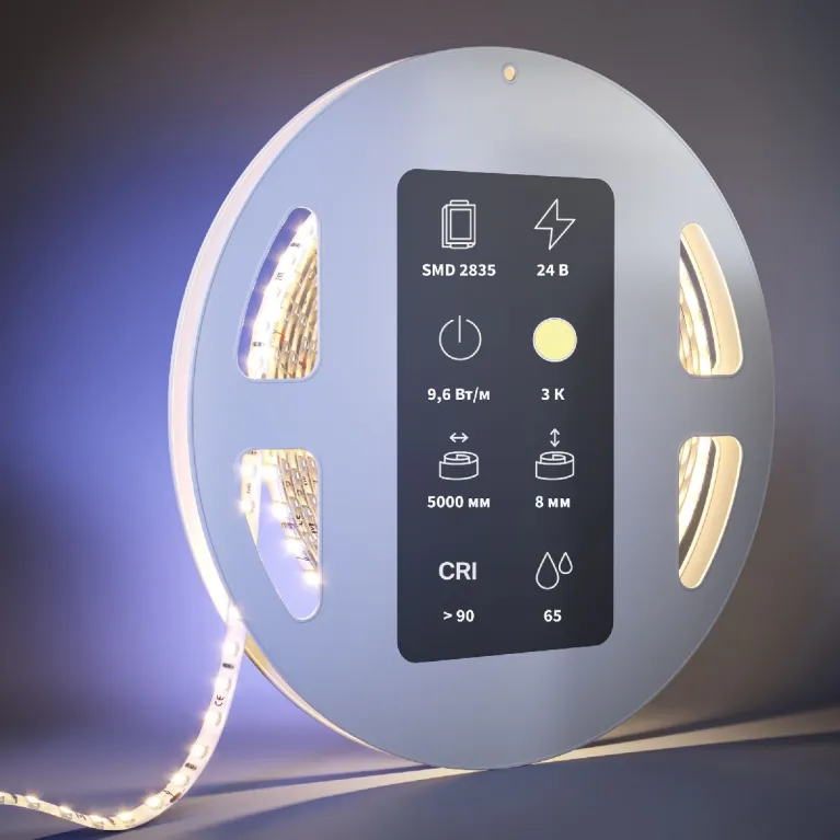 Светодиодная лента Maytoni Led Strip 24В 2835 9,6Вт/м 3000К 5м IP65 201042 в Нижнем Новгороде