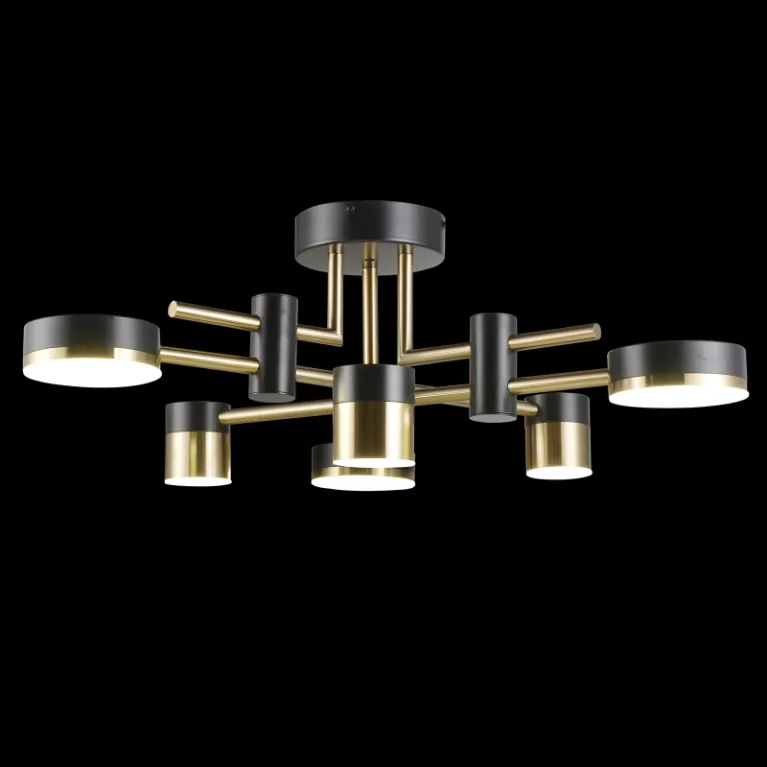 Потолочная люстра Natali Kovaltseva LED LAMPS 81368 GOLD BLACK в Нижнем Новгороде