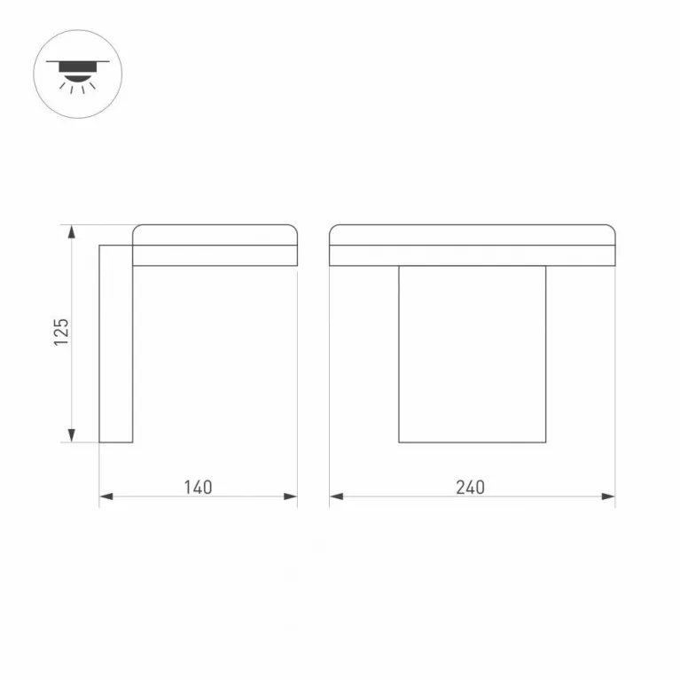 Уличный настенный светодиодный светильник Arlight LGD-Tent-Wall-9W Warm3000 029977 в Нижнем Новгороде