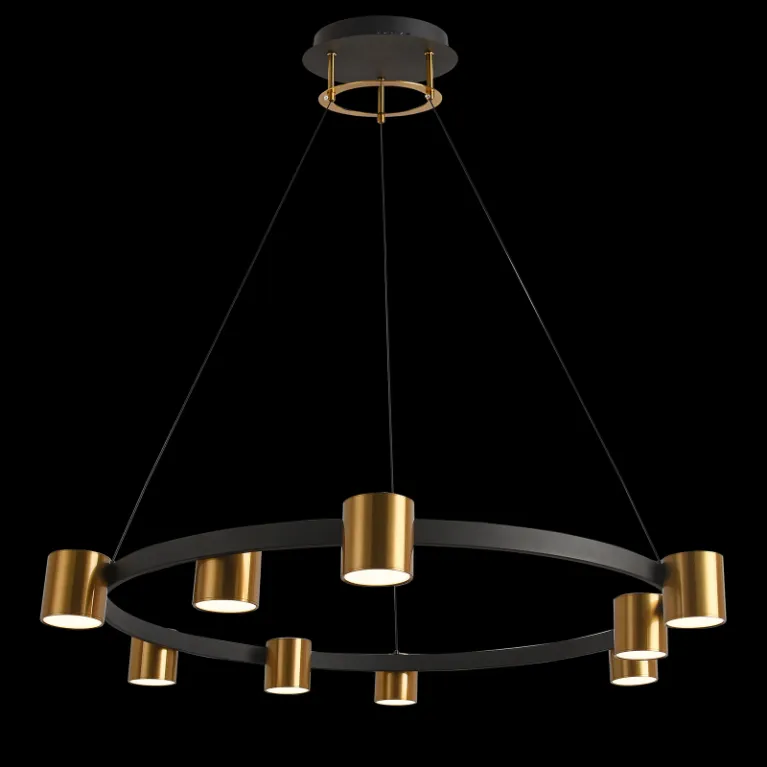 Подвесная люстра Natali Kovaltseva LED LAMPS 81129/7C BRASS BLACK в Нижнем Новгороде