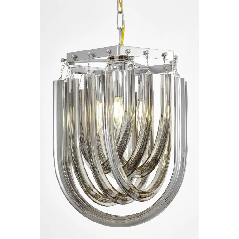Подвесная люстра Lumina Deco Boscone LDP 7044-300 CHR+GY в Нижнем Новгороде