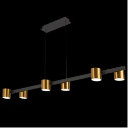 Подвесная люстра Natali Kovaltseva LED LAMPS 81129/6C BRASS BLACK