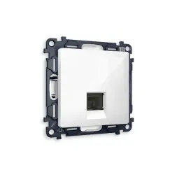 Комплект механизма телефонной розетки RJ-11(4P4C) со шторкой Ambrella Volt Alfa MA112030