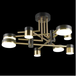 Потолочная люстра Natali Kovaltseva LED LAMPS 81369 GOLD BLACK