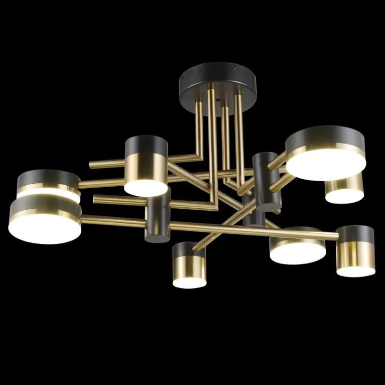 Потолочная люстра Natali Kovaltseva LED LAMPS 81369 GOLD BLACK в Нижнем Новгороде
