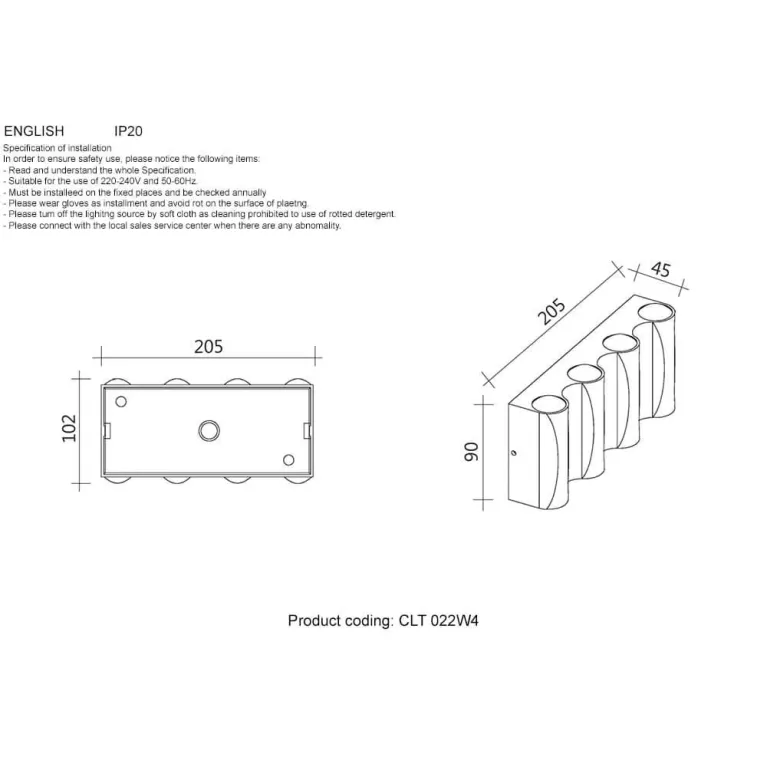 Настенный светодиодный светильник Crystal Lux CLT CLT 022W4 WH-GO 4000K в Нижнем Новгороде