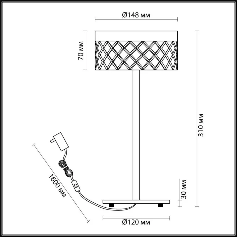 Настольная лампа Odeon Light FIVRE 5032/7TL в Нижнем Новгороде