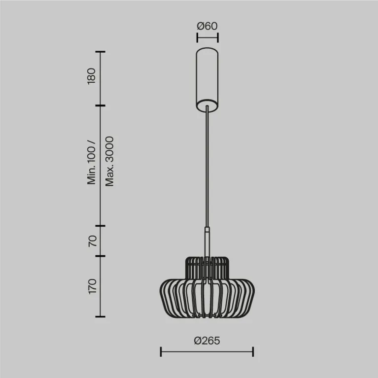 Подвесной светильник Maytoni Namiki MOD465PL-L12BK2 в Нижнем Новгороде