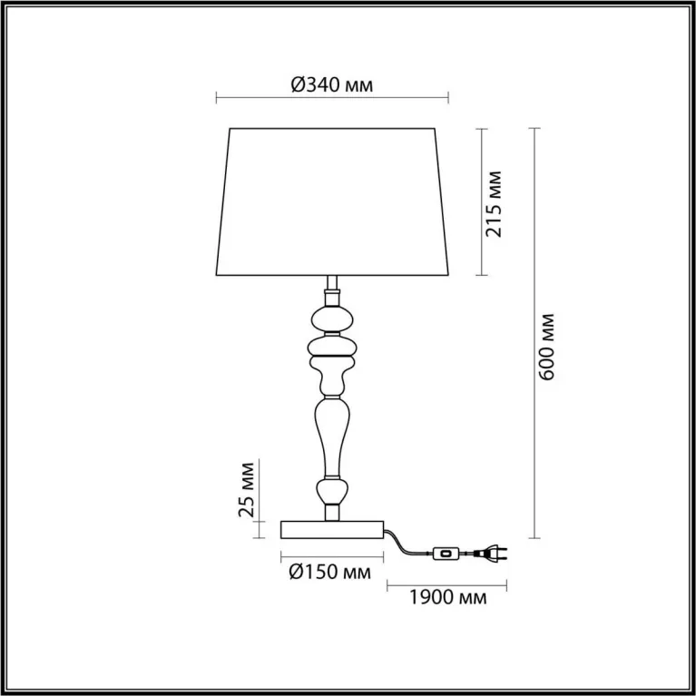 Настольная лампа Odeon Light HOMI 5040/1T в Нижнем Новгороде