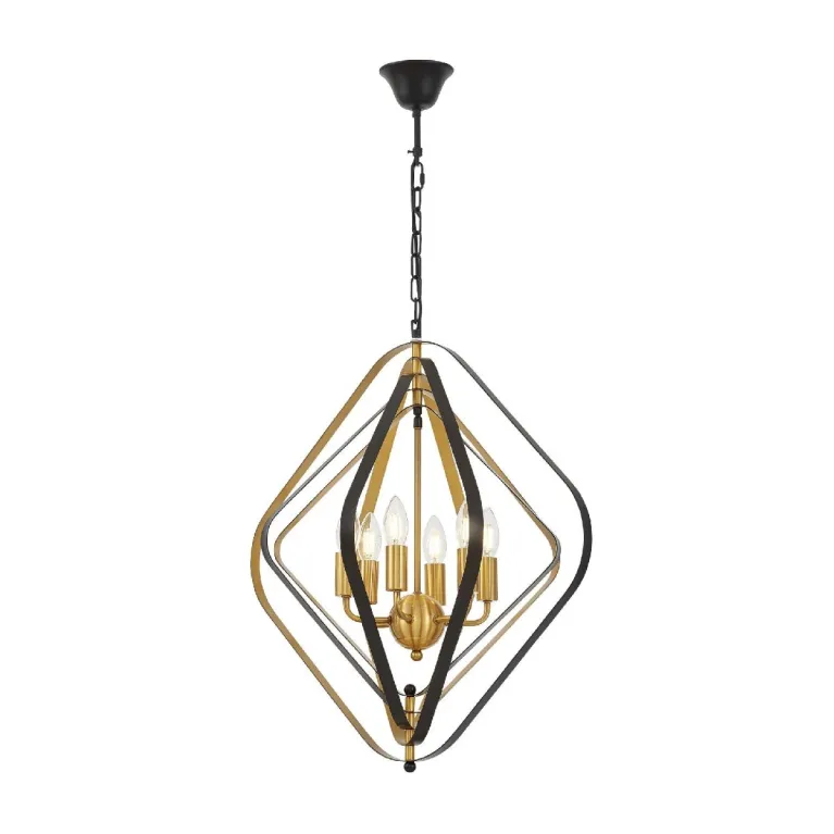 Подвесная люстра Lumina Deco Crulia LDP 8005-6 BK+MD в Нижнем Новгороде