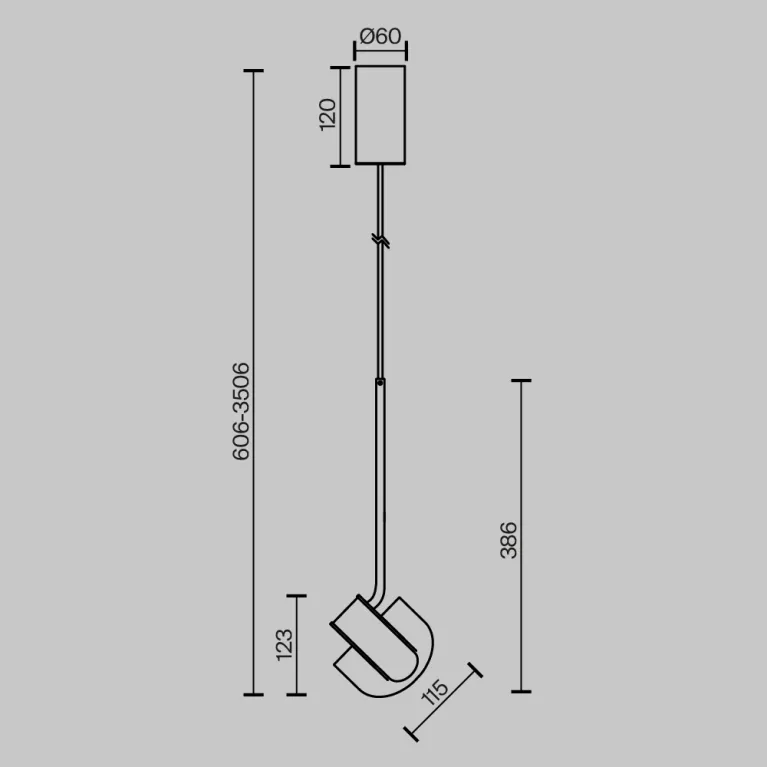 Подвесной светильник Maytoni Levix MOD459PL-L7BSK в Нижнем Новгороде