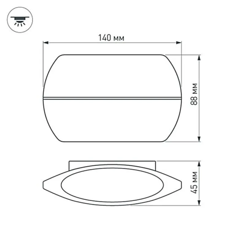 Уличный настенный светодиодный светильник Arlight SP-Wall-Vase-S140x88-2x3W Day4000 032416 в Нижнем Новгороде
