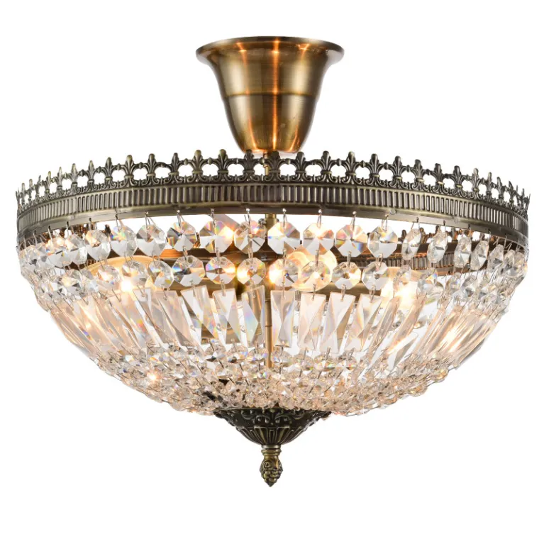 Люстра на штанге Natali Kovaltseva ROCOCO 81406/4C ANTIQUE в Нижнем Новгороде