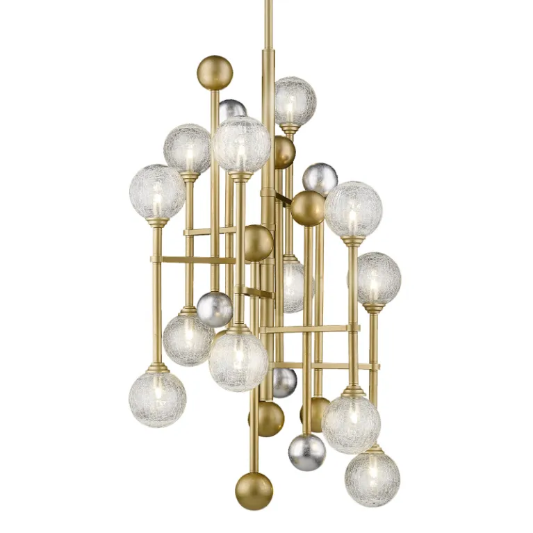 Люстра на штанге Delight Collection Fluxus P68084-12 gold в Нижнем Новгороде
