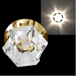 Встраиваемый светильник Reluce Sneha 7018/H G9 GD+WT